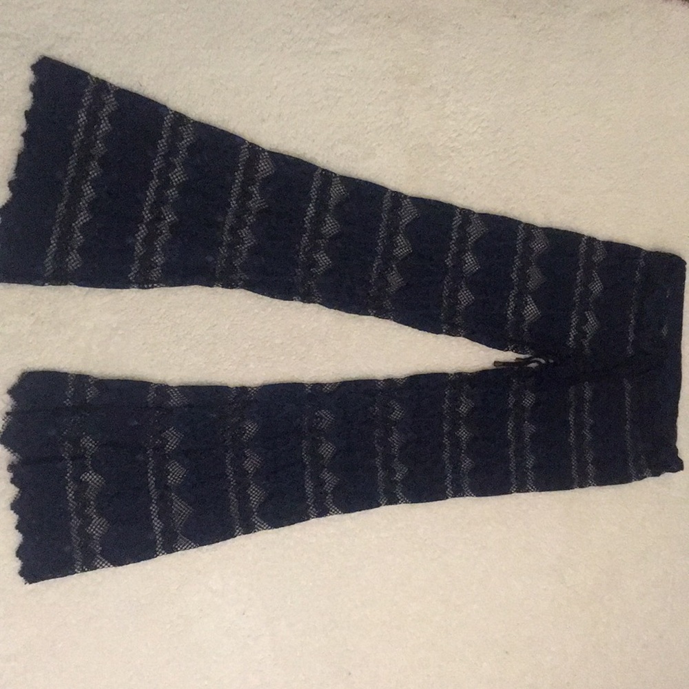 Navy Blue lace Beach pants